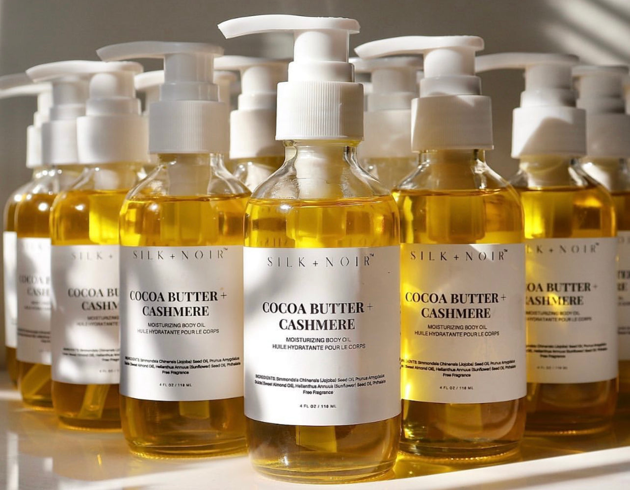 Silk + Noir Cocoa Butter & Cashmere Body Oil