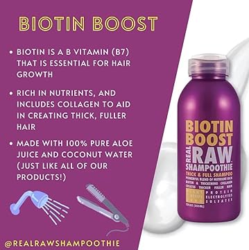 Real Raw Shampoothie Biotin Boost Shampoo