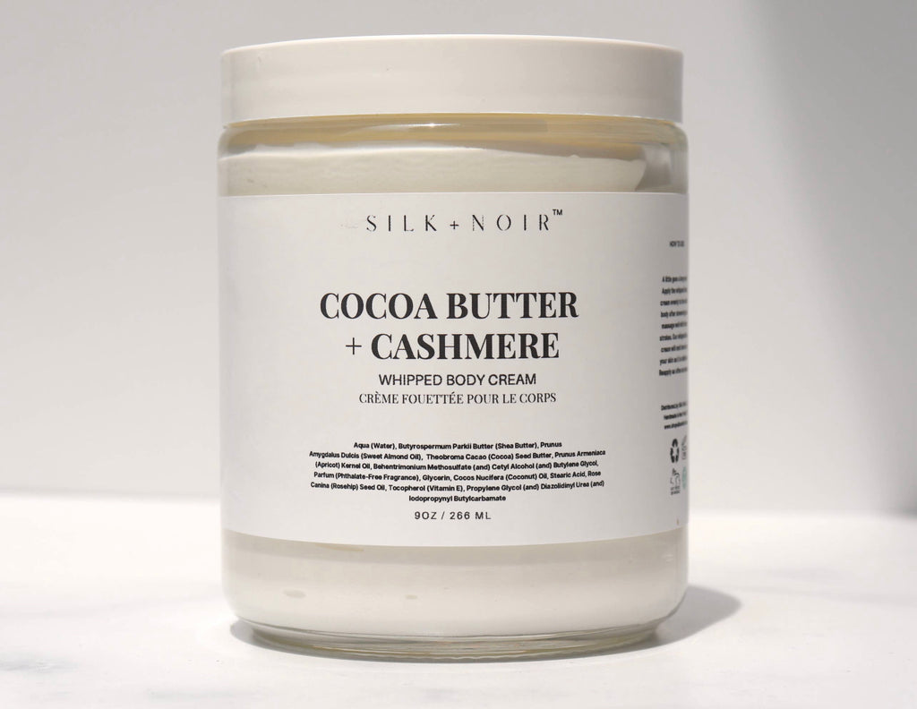 Silk + Noir Cocoa Butter & Cashmere Whipped Body Butter