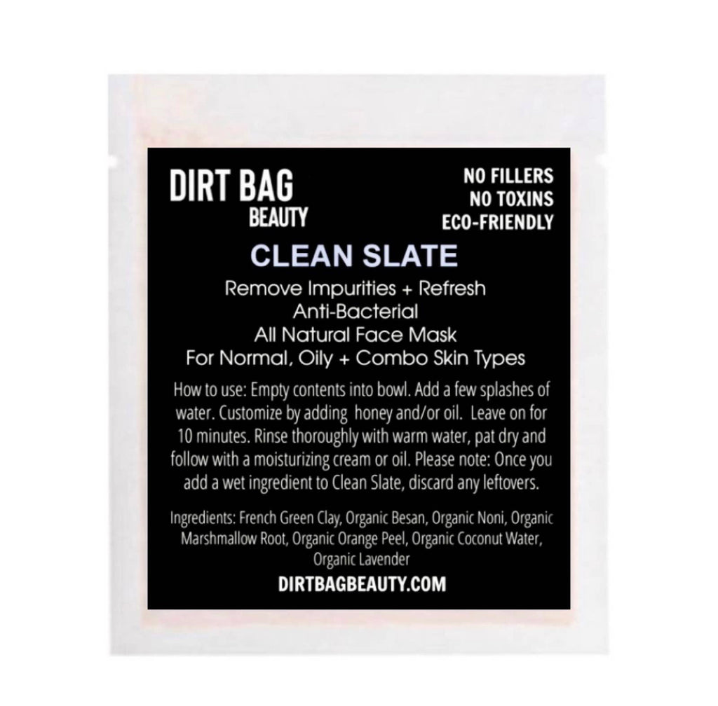 Dirt Bag Beauty Clean Slate Face Mask