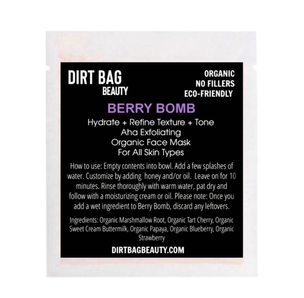 Dirt Bag Beauty Berry Bomb Face Mask